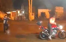 Argentyna - bardzo nieudana próba kradziezy motocykla.