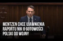 Mentzen chce ujawnienia raportu NIK o gotowości Polski do wojny