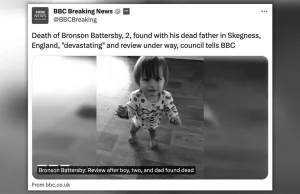 Wielka Brytania. Ciało dwulatka znalezione przy zwłokach ojca
