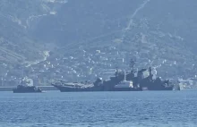 Rosyjski desantowiec poważnie uszkodzony przez morskiego drona