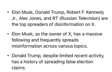 Według GROK, Musk, Trump, Kennedy i Russia Today są w TOP 5 kont, szer... (@Kefi