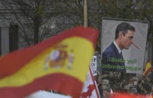 Hiszpania, Madryt. Antyrządowa manifestacja w Madrycie - premier Pedro Sanchez