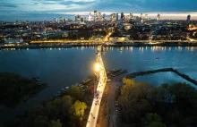 Warszawa. Most pieszo-rowerowy już otwarty. Jedna z najdłuższych kładek na świec