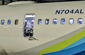 W Boeingu 737 MAX 9 odpadła w locie zaślepka drzwi ewakuacyjnych