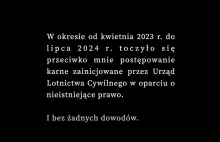 Urząd Lotnictwa Cywilnego robi z pilotów przestępców
