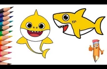 How to draw a baby shark easy step by step