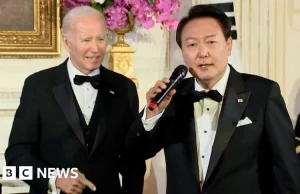 Prezydent Korei Południowej śpiewa Bidenowi American Pie