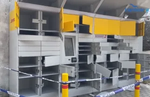 Okradli automat paczkowy. 53 skrytki opróżnione