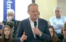 Tusk w Chełmnie o zbożu z Ukrainy. Lider PO pyta, kto zarobił na kryzysie