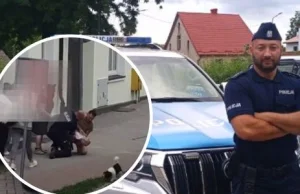 Chłopiec zadławił się lizakiem. Policjant i kierowca uratowali mu życie (video)