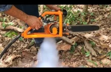 Piła łańcuchowa na parę.