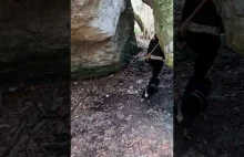 Fajne przejście miedzy skałami | The nice passage between the rocks | Cave
