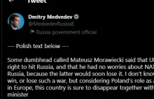 Medvedev o Polsce: "kraj ten na pewno zniknie"