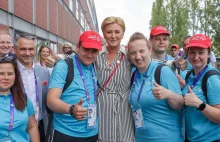 Pierwsza Dama kibicuje polskim zawodnikom Olimpiad Specjalnych w Berlinie