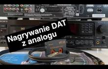 Nagrywanie na kasete DAT część 1 (Sony DTC-55ES)