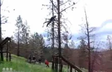 Pierwszy test nowej skoczni rowerowej