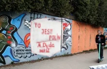 To Jest Polin! graffiti z prezydentem Dudą w Olsztynie