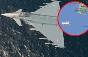 Brytyjski Eurofighter Typhoon pojawił się blisko Krymu. Panika w Rosji