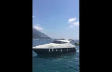Luxury Boat on Amalfi Coast Italy