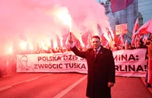 Mentzen z racą na Marszu Niepodległości. Policja chce wyciągnąć konsekwencje