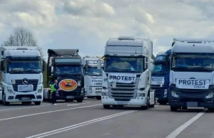 Polscy przewoźnicy protestują - nierówna konkurencja z przewoźnikami ukraińskimi
