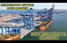 16.03. Rekordowo szybki rozładunek kolejnej suwnicy STS na nabrzeże.