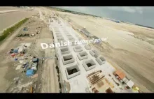 Lot dronem przez teren budowy tunelu Fehmarnbelt (2025)