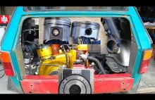 Fiat 126P-Tłok od motocykla i inne przeróbki.