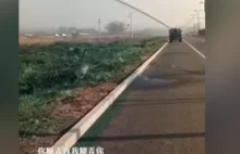 Chiny kłamią, że są ekologiczne. Malując pobocza dróg i place na zielono.