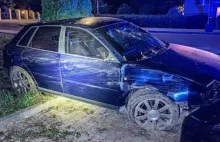 Przemyśl - Pijany ukrainiec rozbił swoje audi A3