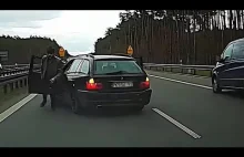 Napad na kierowcę na autostradzie A6