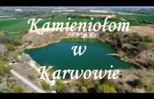 Kamieniołom w Karwowie z drona DJI 4k Kamieniołom w Karwowie z lotu ptaka DJI 4k