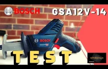 Bosch GSA12V 14, piła szablasta, prezentacja test w praktyczny .