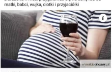 Wysokie Obcasy propagują picie wina w ciąży