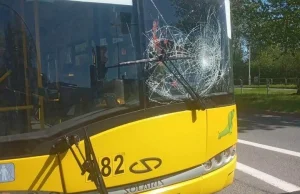 Katowice: facet zaatakował autobus