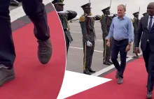 Strój Donalda Tuska na lotnisku w Angoli wywołał kontrowersje