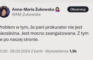 "Prokurator Ewa Wrzosek nie jest niezależna, jast po naszej stronie"