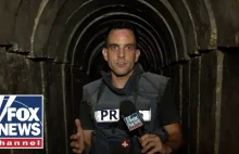 Dziennikarz oprowadza po tunelach hamasu pod szpitalem w Gazie