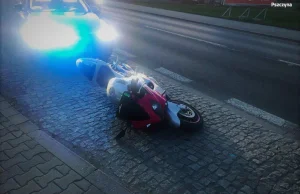 Pościg policyjny. Rekord Polski wyrównany! Motocyklista otrzymał 205 pkt