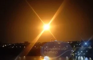 Pożar w stoczni w Sewastopolu / Krym. Ukraiński atak rakietowy