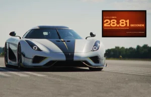 Atomowe przyspieszenie. Koenigsegg ustanowił kolejny rekord