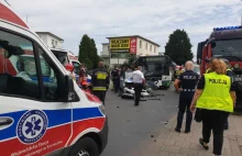 Radiowóz zderzył się z autobusem. 9 osób poszkodowanych