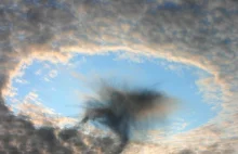 Dziura w chmurze z tajemniczą istotą wewnątrz? Niezwykłe zjawisko w woj. lubuski