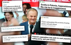 Świat o polskich wyborach: "Przełom w Polsce, prounijna opozycja ma większość".