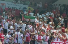 Za flagę Palestyny grozili kibicowi aresztem