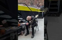 James Hetfield before going on the stage in Hamburg, Germany 2023 - Night 1