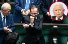 Kaczyński nie widział gestu Kamińskiego.