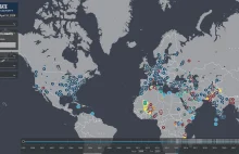 Interaktywna mapa ataków ISIS Państwa Islamskiego