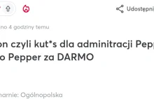 Drama na pepperze o moderację i cenzurę