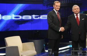 Ta debata w TVP przeszła do historii. Tusk i Kaczyński nie hamowali się